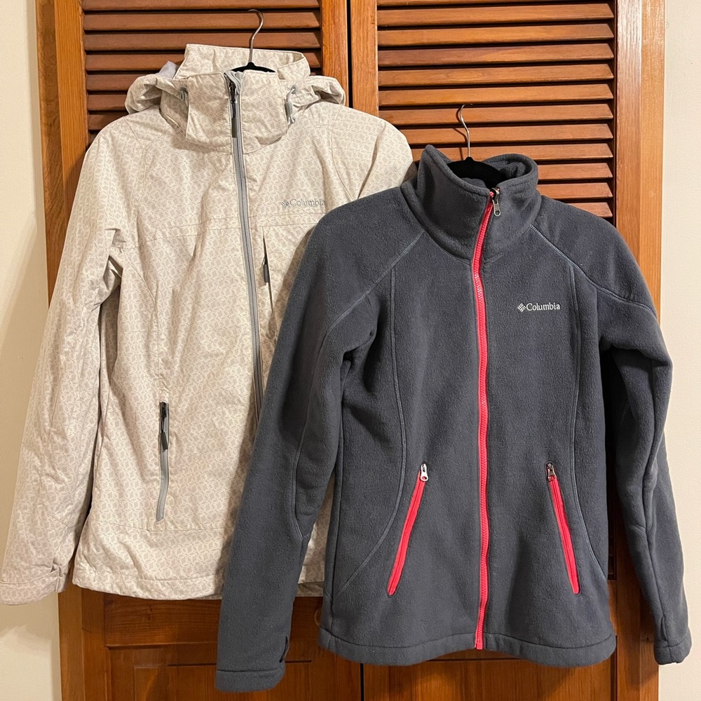 Columbia women’s interchange jacket and fleece